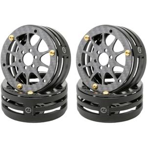 RC 2.2 Inch Narrow Carbon Fiber Aluminum Pro LightWeight RC Car Crawler Wheel Pro Shafty MOA(N2404)
