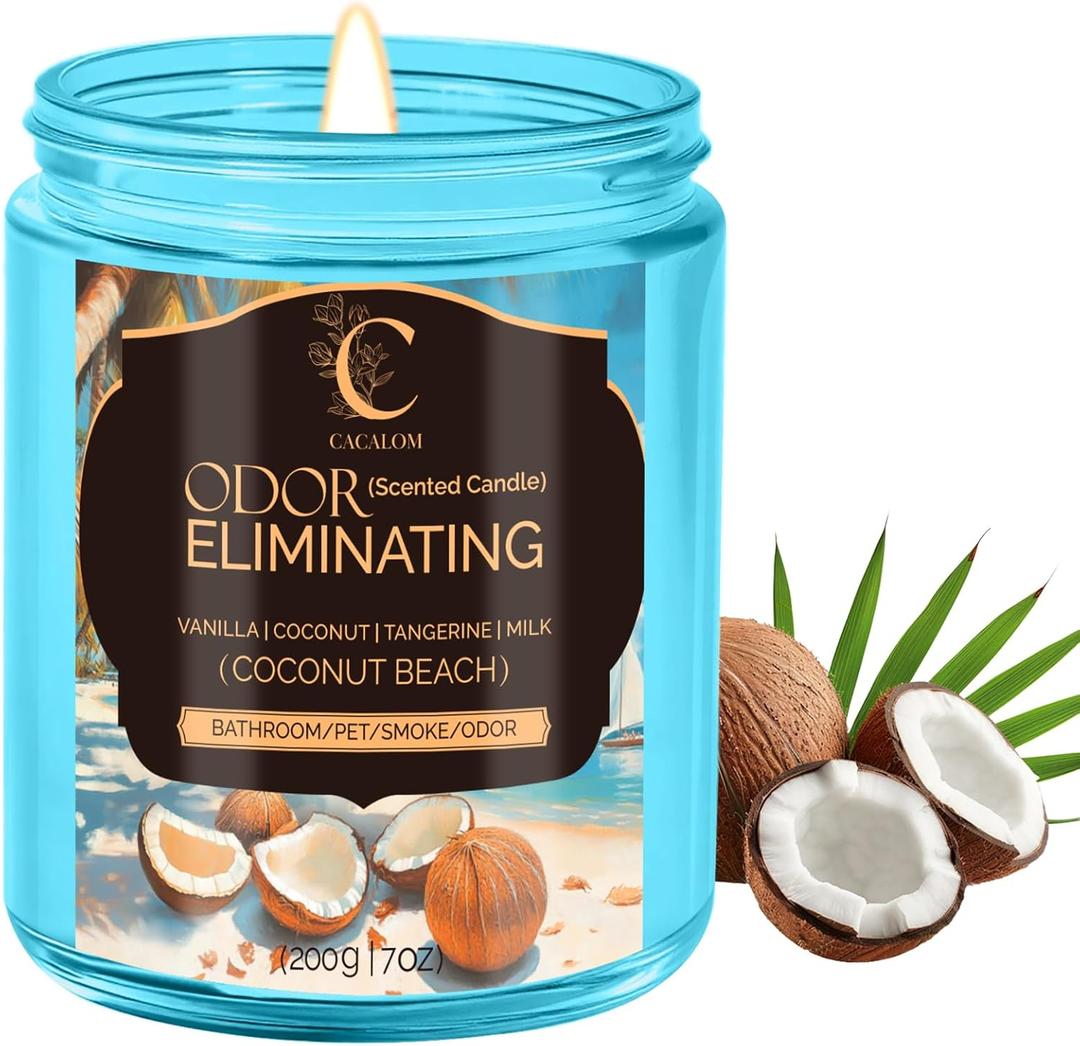 Candles Gifts for Women - Jar Scented Candles, Natural Soy Wax Candle for Home Scented Perfect for Christmas, Birthday, Mother's Day, Vanilla Coconut Candle, 7oz