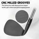 Forged Golf Wedge Set for Men or Individual 56 Degree RH Gap Wedge Sand Wedge Easily Escape from Bunker, Milled Face for More Spin