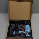GoGonova Cordless Hot Glue Gun, 15s Fast Preheating with 2Ah Built-in Battery Hot Melt Glue Gun, Smart Power-Off, Kit with 25 Pcs Premium Mini Glue Sticks and USB-C Charging Port (Blue)