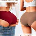 Seamless Underwear for Women High Waisted No Show Panties Ladies Sexy High Cut Cheeky Bikini Tagless Stretch V-Waist (Multicolored-7pack-a)