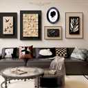 2Pack 5x7 Oval Picture Frame Black Oval Photo Frame Wall Hanging Picture Frames for Home Gallery Wedding