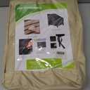 Outdoor Furniture Covers, Rectangular patio table cover, Waterproof for Outdoor patio set cover, Dining table cover, 86" W x 47" D x 31" H Beige & Coffee