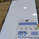 0.3mm Reinforced Metal Backing Glass White Board for Wall, 96" x 48" Extra Large Magnetic Pure White Tempered Glass Board with Frameless Design, 8' x 4' Dry Erase Board for Home, Office