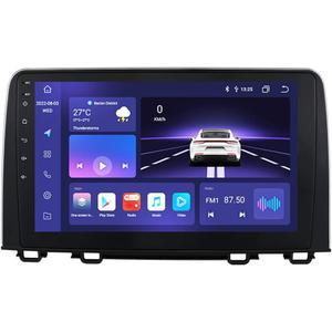 Radio de coche estreo Android 13 con pantalla tctil HD de 10.1 pulgadas para Honda CRV 2017-2021 Carplay inalmbrico | Android Auto 8-Core 4G+32G Pantalla meteorolgica WiFi navegacin GPS Bluetooth