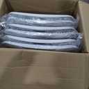 Amazon Basics Sturdy Foldable Plastic Chair, Portable, 350-Pound Capacity, White, 6-Pack