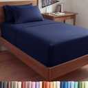 Extra Deep Twin XL Sheet Set - 4 Piece Breathable and Cooling Sheets - Hotel Luxury Bedding for Women, Men, Kids & Teens - Easy & Secure Fit - Soft and Wrinkle Free - Extra Deep Pockets - Navy Blue