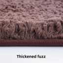 3 Pieces Luxury Bathroom Rug Set with U-Shaped Toilet Rug, Non-Slip Rubber Bottom, Thick Microfiber Fluffy Plush, Water absorption, Quick Dry, Ultra Soft, Bath Mats for Bathroom, Tub(Chocolate)
