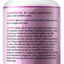 Natural Foundation Supplements Milk Thistle Supplement 240 Tablets Daily Liver Support 70mg 100:1 Extract 3rd Party Tested 80% Silymarin Made in The USA (240), Best Before March 2026