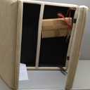 Square Ottoman with Storage, Large Oversized Ottoman Coffee Table, Double Flipping Lid & Mid-Century Modern & Faux Leather Style, Loads 660 lb, for Living Room, Bedroom, Entryway