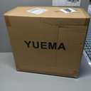 YUEMA Battery Operated Powered 14 Inch Floor Fan High Velocity Rechargeable Fan Cordless Metal Blade Portable Fan for Camping Travel Patio Tent Indoor Outdoor 360 Degree Manual Tilt 12 Speed