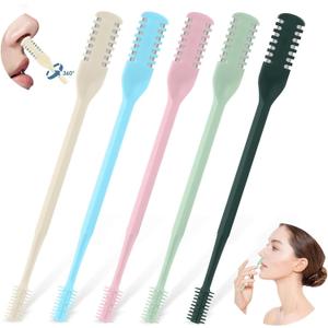 Nose Hair Trimmer 2-in-1,2026 New Double Sided Nose Trimmer.Portable 360 Rotating Manual Nasal Hair Cutter for Men and Women, Manual Hair Remover for Home Travel Essentials