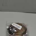 RUWISS Real Human Hair Bun Short Drawstring Ponytail Hair Pieces for Women, Natural Straight Updo Bun Comb Clip in Ponytail Extension for Women, Brown with Warm Blonde Highlights