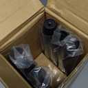 Oneach Black Curtain Rods for Windows 66 to 120 Inch, 1 Inch Pole Adjustable Length Heavy Duty Metal Curtain Rod Set, for Outdoor Bedroom Kitchen Living Room (16 to 120 Inch)