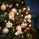 Christmas Balls Tree Ornament Set Shatterproof Assorted Hanging Decorations in a Hand-held Gift Package for Xmas Tree Decor72ct, Champange