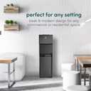 Avalon A3BLK Self Cleaning Bottom Loading Water Cooler Dispenser, 3 Temperature-UL/Energy Star Approved-Black Stainless Steel, 5 Gallons