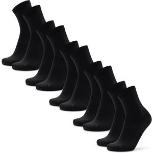 DANISH ENDURANCE Quarter Athletic Socks  Breathable Fast-Dry Running & Gym Workout Socks for Men & Women, 3 & 5-Pack (Medium, Black)