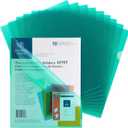 Business Source Green Transparent Poly File Holders