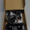 CIEMGNZOC 6-Pack Curtain Bracket Holders, Universal Self-Adhesive Wall Mounts, Fits 0.6'' to 1.5'' Rods, Black