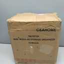 HAUSHOF Closet Shelves Wall Mounted 4-Pack, 4 ft x 12in White Wire Shelving for Laundry Room, Closet, Basement Organization and Storage