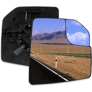 Mirror Glass Compatible with Ford F-150 F150 2015 2016 2017 2018 2019 2020 2021 Right Blind Spot Passenger Side Non-Heated Replaces FL3Z17K707B