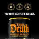Liquid Death Soda-Flavored Sparkling Water - Squeezed To Death (Classic Orange Soda), Less Sugar*, Huge Flavor, No Caffeine, No Artificial Sweeteners, 12 Fl Oz (Pack of 12)