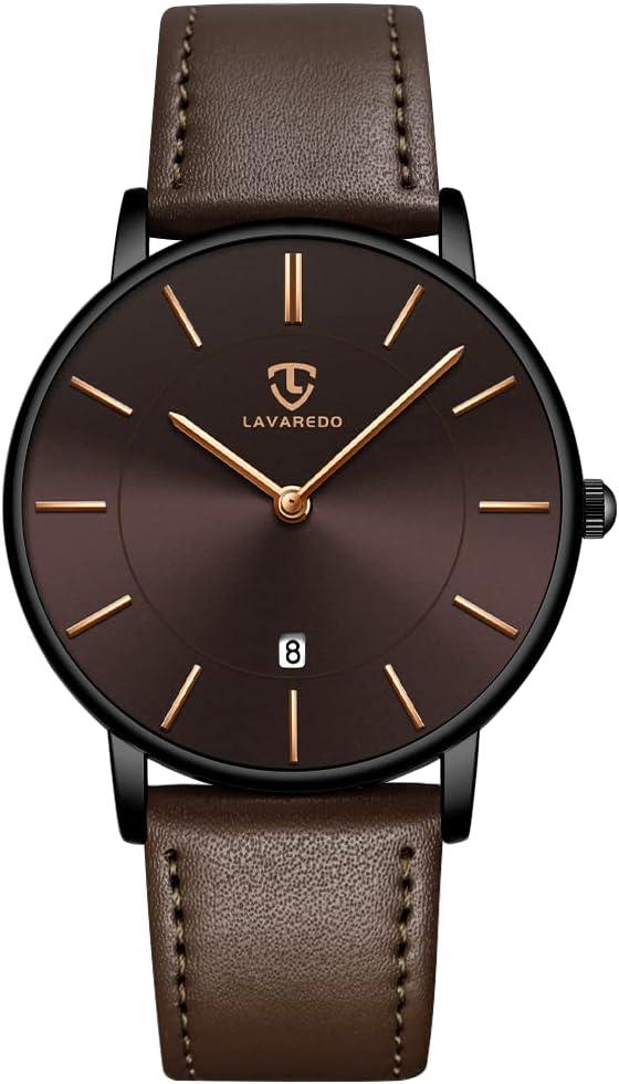 BEN NEVIS Watch, Mens Watch, Minimalist Fashion Simple Wrist Watch Analog Date with Leather Strap