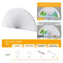HOMEDEMO Arch Window Shade Blackout No Drill White36 X 72" 2 Pack