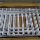 24x15-inch No Dig Animal Barrier Fence, 20 Pack White Dig Protective Fence with 2 inch Spike spacing, Dog/Rabbit/Groundhog Underground Defense, for Outdoor Garden Patio
