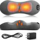 3 in 1 Lower Back Massager, Triple Fusion Back Massager with Heat, Vibration and Stretch,Lumbar Support Pillow with Ergonomic Memory Foam for Bed and Chair 