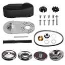 212CC Torque Converter Kit Go Kart 30 Series 6.5 HP Mini Bike Comet Clutch Set 3/4 Inch 10T #40/41/420 Chain Predator Driver Pulley Replacement Comet TAV2 Go-Kart Torque Converter