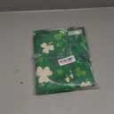 St Patrick's Day Placemats Set of 4 18x12 Inch Green Shamrock Irish Linen Place Mat Heat-Resistant Washable Wipeable Saint Patrick's Day Four Leaf Clover Table Mat for Party Kitchen Dining Home Decor