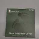 Seat Cover Compatible with Bumbo and Nuby Seat, Removable Breathable Baby Floor Seat Cover for Boys and Girls, Seat Not Included (Green Butterfly)