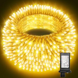 Christmas Lights with 1000 LEDs, 328FT Extra Long Plug in Fairy String Lights for Outdoor Tree and Indoor Dcor, 8 Modes & Timer, IP65 Waterproof Lights for Yard Garden Decor (Warm White)