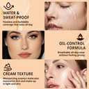 Color Changing Foundation for Mature Skin, Hydrating and Lightweight Liquid Foundations, Instantly Adapts to Your Skin Tone, Buildable Light to Medium Coverage, Natural (2 PCS)
