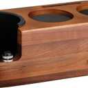 MOJAE Espresso Tamping Station,Coffee Tamper Station,Espresso Organizer Station,Fits for 51/54/58mm Portafilter,Tamper,Distributor and Puck Screen (Walnut)