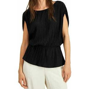 Alfani Womens Ruched Textured Top