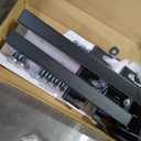 VECELO Queen Bed Frame with Upholstered Wingback Headboard, Heavy-Duty Platform Bedframe with Charging Station, Wooden Slats, No Box Spring Needed, Light Grey