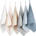 6 Pack Face Cloths, Soft Wash Cloth for Washing Face, Cotton Face Towels for Sensitive Skin Women Facial Makeup Remover Reusable Absorbent Washcloths, (11 x 11 Inch）