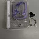 Inesore for AirPods Pro 2nd Generation Case Cover with Lock, Flowers Cute AirPod Pro 2 Case Hard iPod Pro Cases for Women Girls with Cleaner Kit for AirPod Pro Cases (2023 USB-C /2022/2019) - Purple