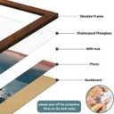 iRahmen 24x36 Poster Frame with 20x30 Mat - Plexiglass Wooden Picture Frames for Photo Wall Gallery Mounting (Dark Brown, Set of 2)