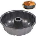 Non-stick Cake Pan, Heavy Duty Carbon Steel Fluted Tube, 10 Cups Round Baking Pan,Pound Cake Mould, Buntz Cake Tray, Tube Bakeware, Cake Mold, Baking Mold for Jello,Gelatin,Chocoflan,Flan (9.5'', 1pc)