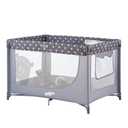 Pamo Babe Portable Crib Baby Playpen with Mattress and Carry Bag Grey