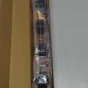 Broom Holder Wall Mounted, 4 Holders and 4 Hooks Mop Holder, Wooden Mop and Broom Holder with Anti slip rubber, Natural pine wood Brush Holder, Mop Wall Holde with Nail installation, Room Storage (1 Pack, Brown)