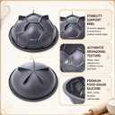 Blushtier 2 Pcs 8 Inch Soccer Cake Pan Dome Silicone Mold Hemisphere Soccer Cake Molds with Stability Ribs Nonstick 3D Chocolate Pan for Sports Party Treats Birthday DIY Baking