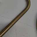 RUMOSE Toilet Paper Holder Stand for Floor,Antique Brass Adjustable (12.4" to 22.8") Bathroom Toilet Tissue Holder, Free Standing Paper Roll Holder with Storage, Stainless Steel