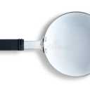 Small 5" MEGA COCINA red & white metal single Egg Frying Cooking Pan 2PCS