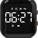 Non-Bluetooth Led Fitness Tracker Watch,Digital Pedometer Watch,with Step Counting/Distance/Calories/Stopwatch/Alarm Clock, Great Gift for Kids Teens Girls Boys Xmas