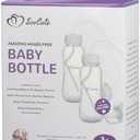 Hands-Free Baby Bottle - Anti-Colic Nursing System 9 oz Baby Bottle with Fast Flow Nipple/Teat 3m+ with Tube Straw Feeding System for Toddler 1 Year+ (2 Bottles - Soo Cute)
