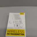 Nulaxy Bluetooth FM Transmitter for Car, 1.8" Color Screen Strong Mic Bluetooth Car Adapter with QC3.0 Fast Charger, Treble & Bass Sound Music Player, Hands-Free Calls, Supports Aux/TF Card/USB Drive (Black)